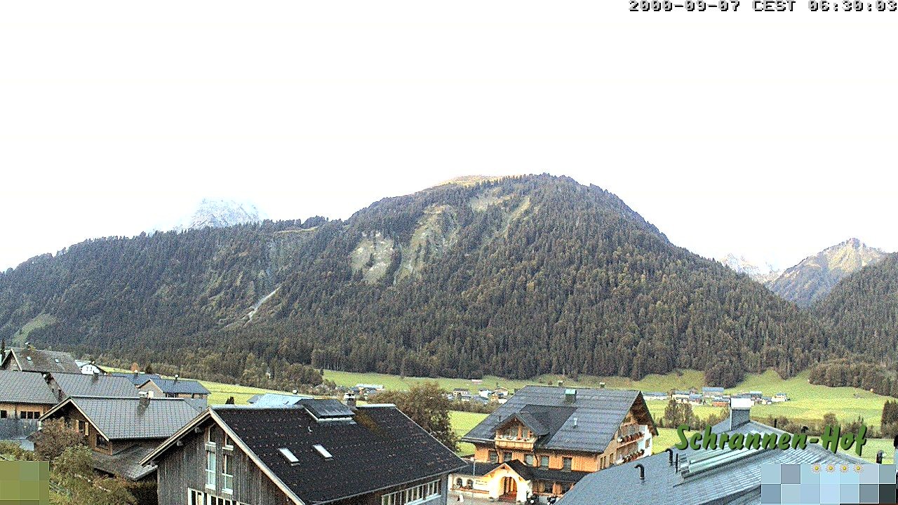 Archiv Foto Webcam Schrannen-Hof: Blick zum Zitterklapfen