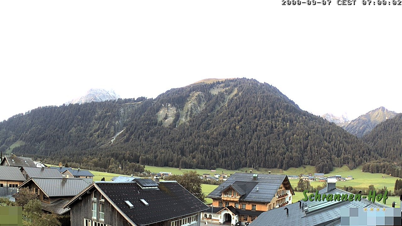 Archiv Foto Webcam Schrannen-Hof: Blick zum Zitterklapfen