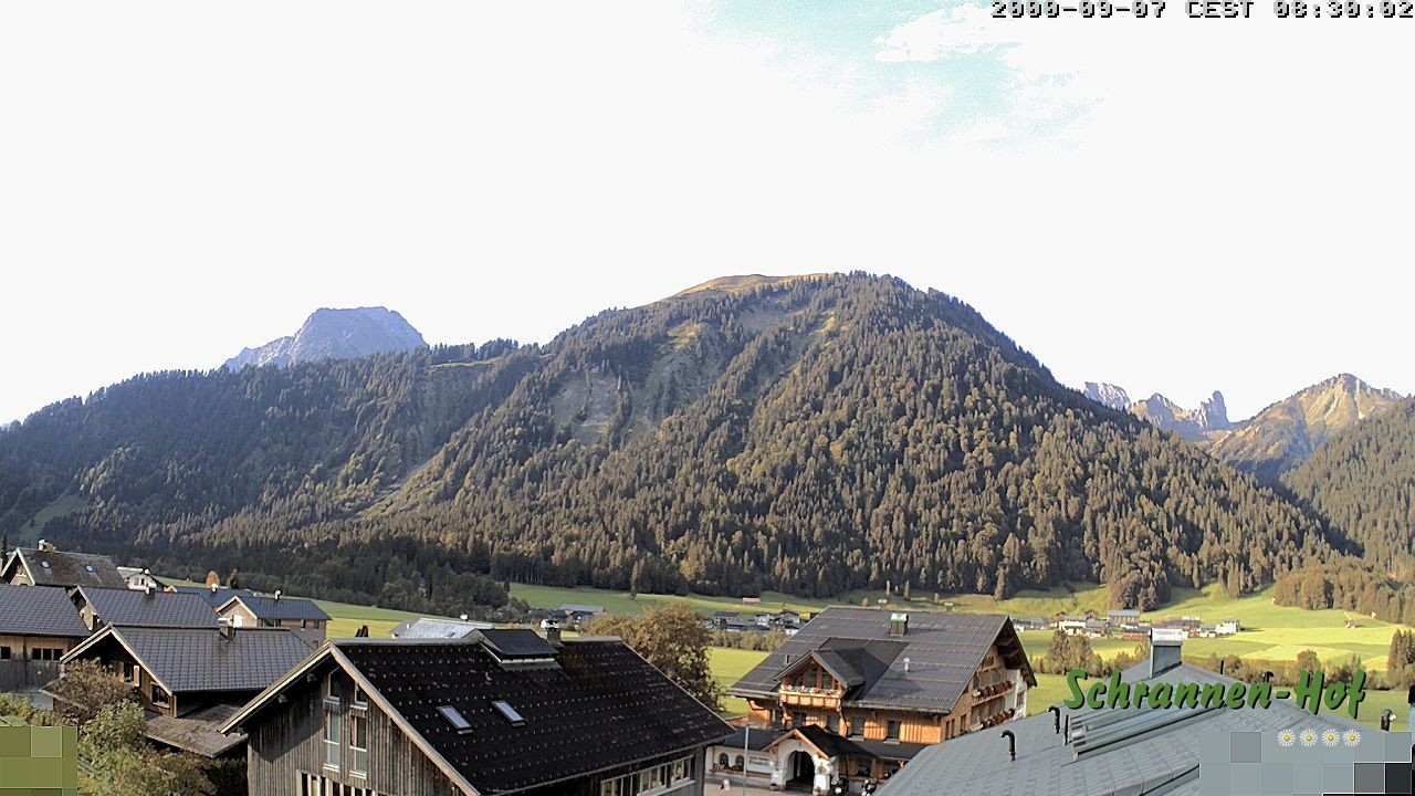 Archiv Foto Webcam Schrannen-Hof: Blick zum Zitterklapfen