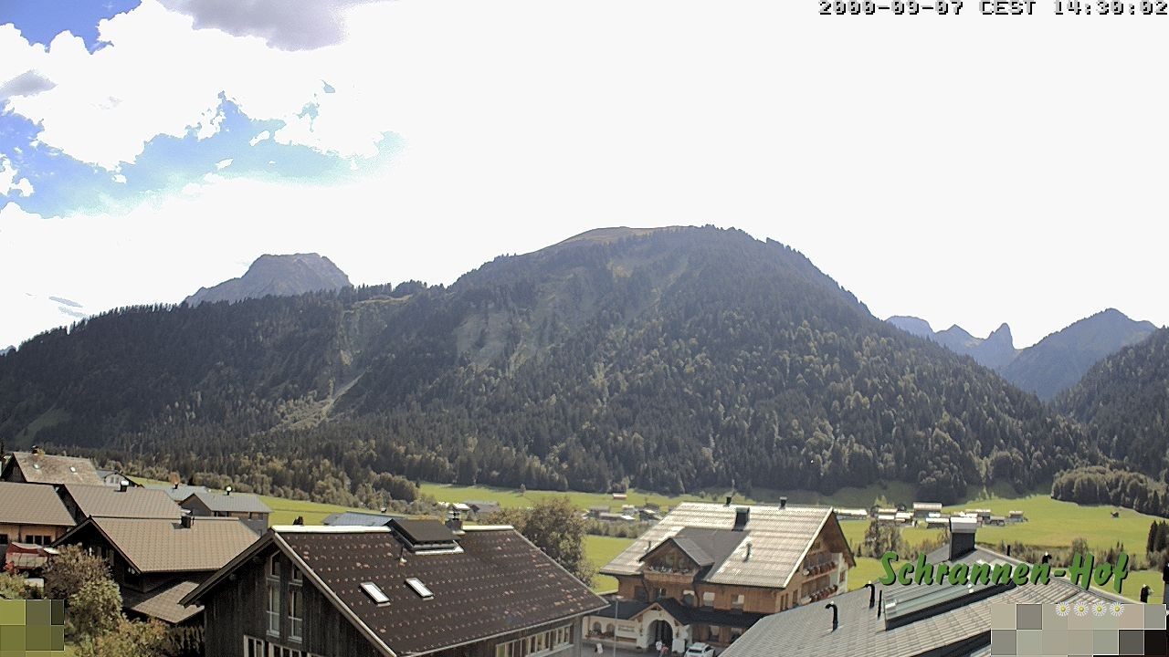 Archiv Foto Webcam Schrannen-Hof: Blick zum Zitterklapfen