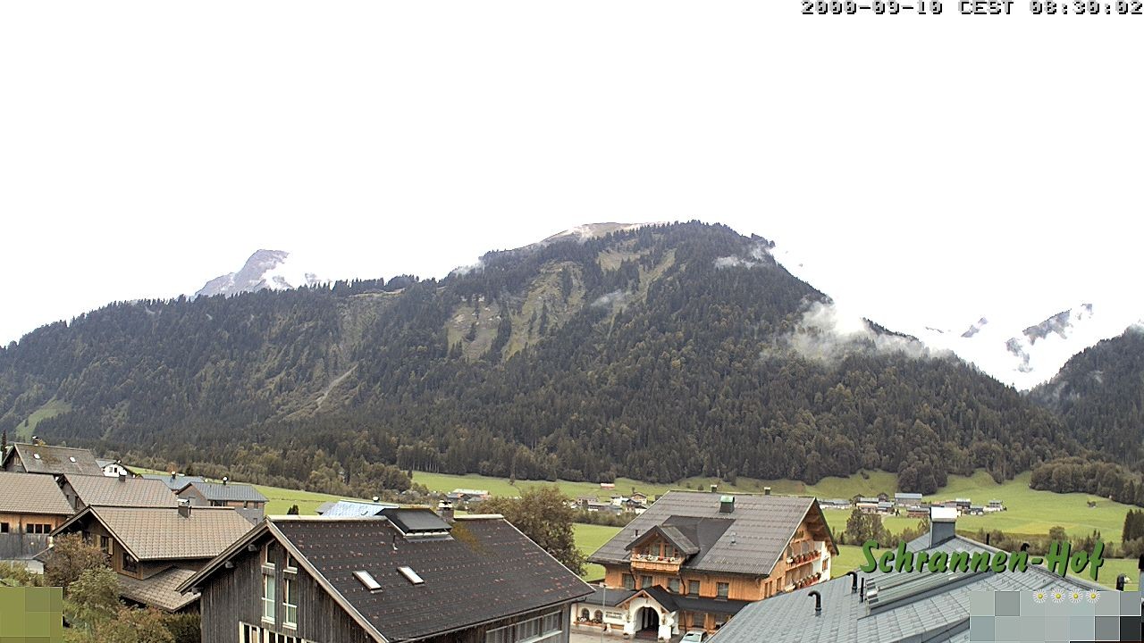 Archived image Webcam Schoppernau: Mt. Zitterklapfen