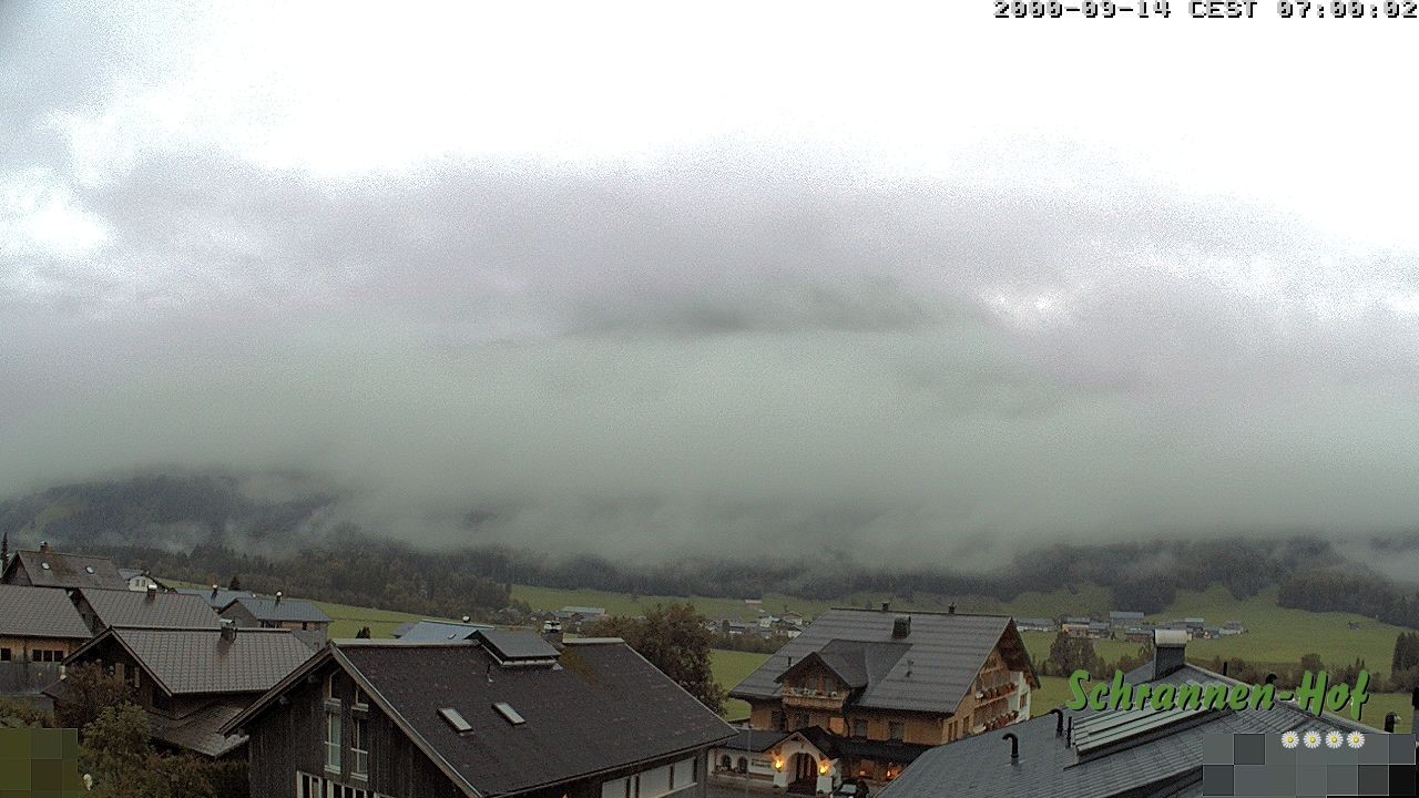Archiv Foto Webcam Schrannen-Hof: Blick zum Zitterklapfen