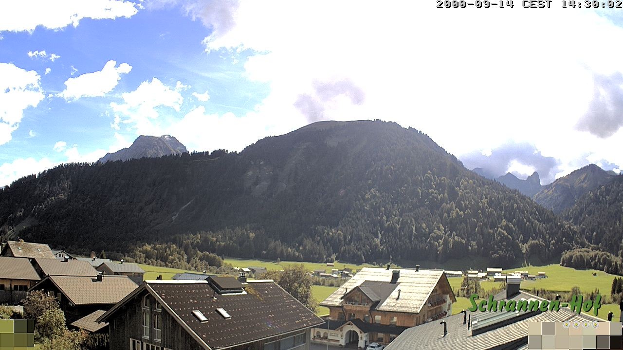 Archiv Foto Webcam Schrannen-Hof: Blick zum Zitterklapfen