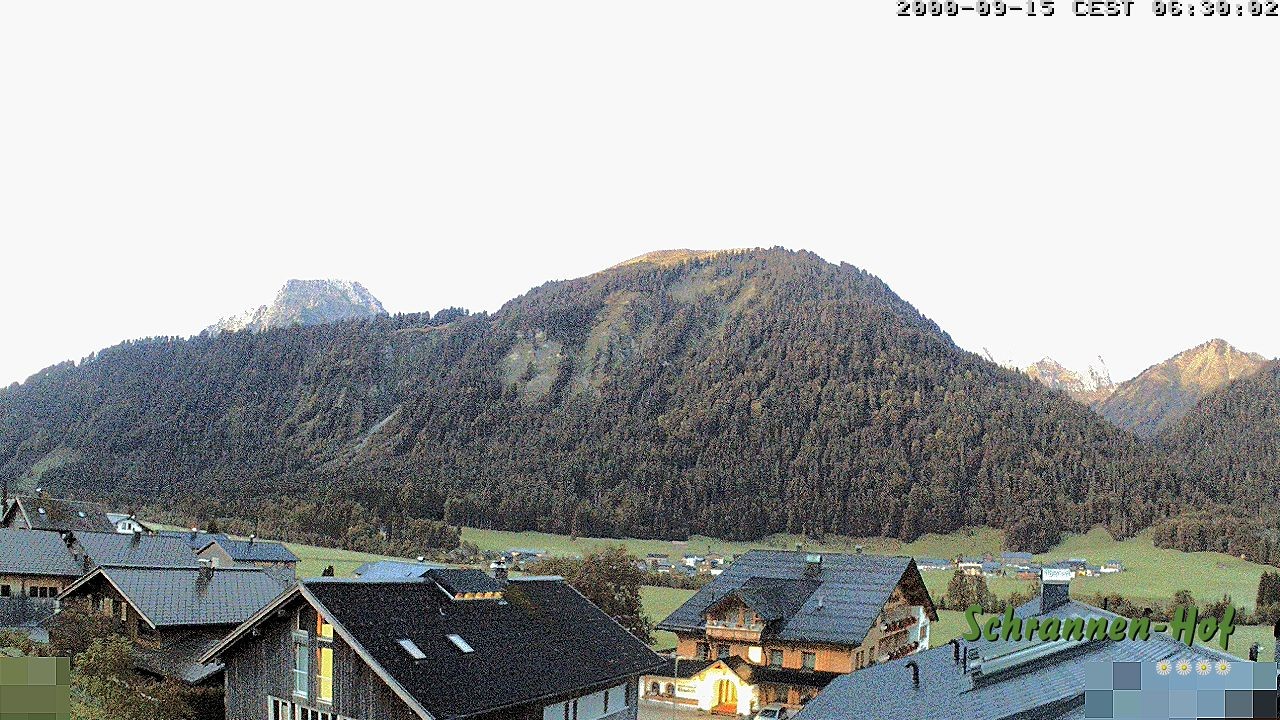 Archived image Webcam Schoppernau: Mt. Zitterklapfen