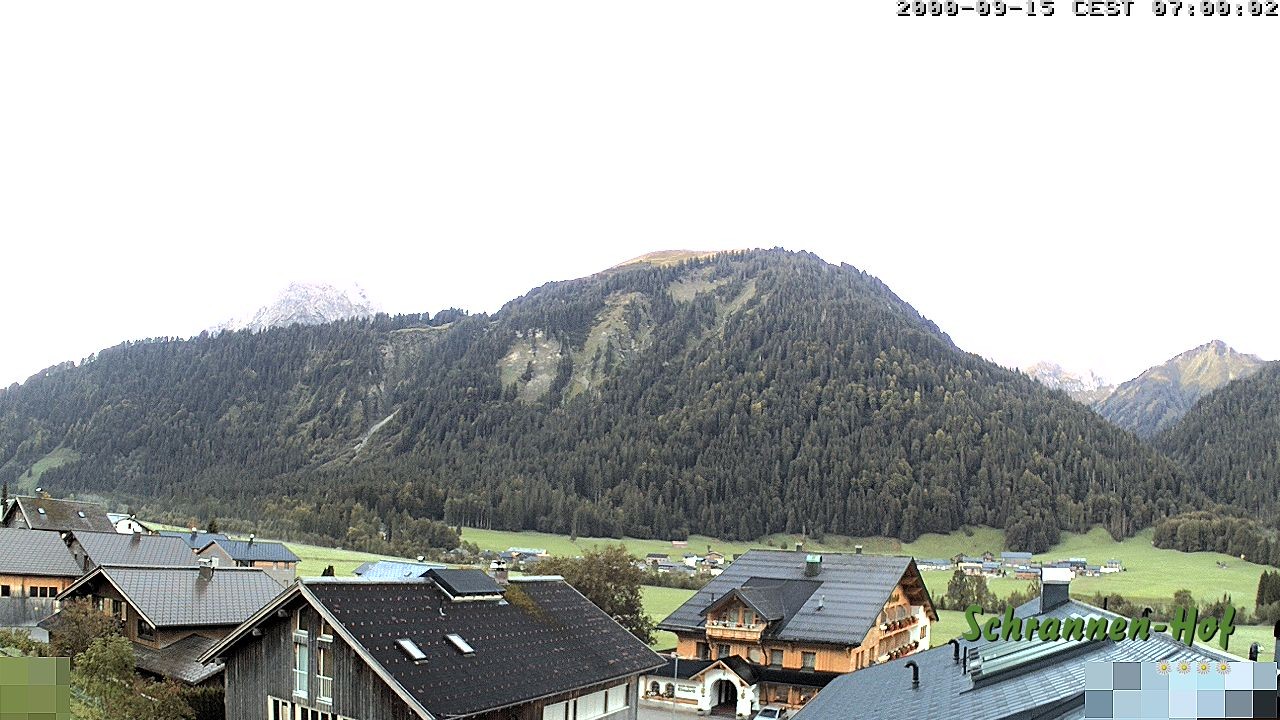 Archived image Webcam Schoppernau: Mt. Zitterklapfen