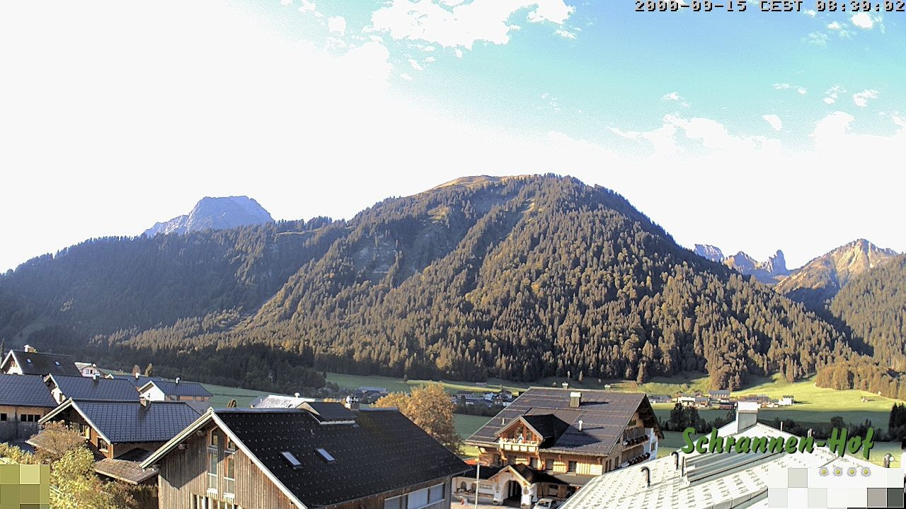 Archived image Webcam Schoppernau: Mt. Zitterklapfen