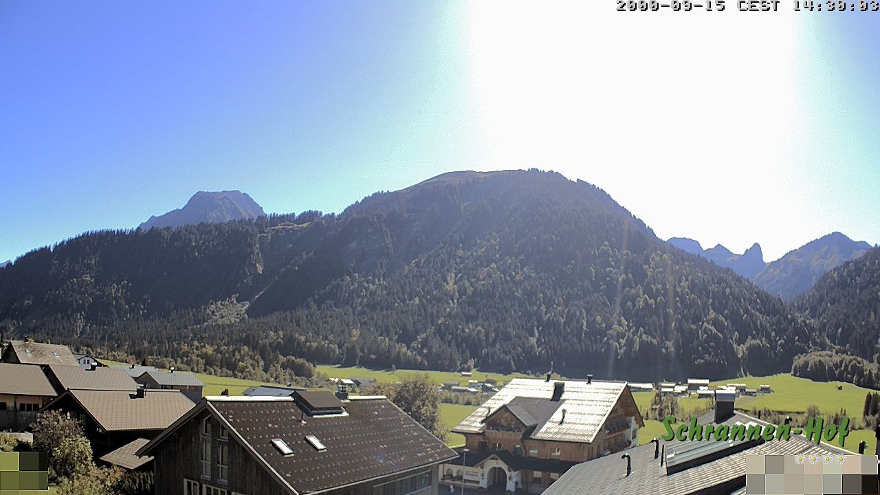 Archived image Webcam Schoppernau: Mt. Zitterklapfen