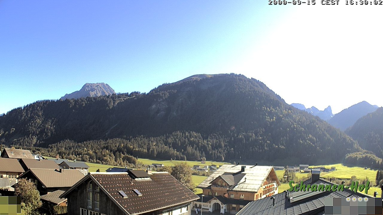 Archived image Webcam Schoppernau: Mt. Zitterklapfen