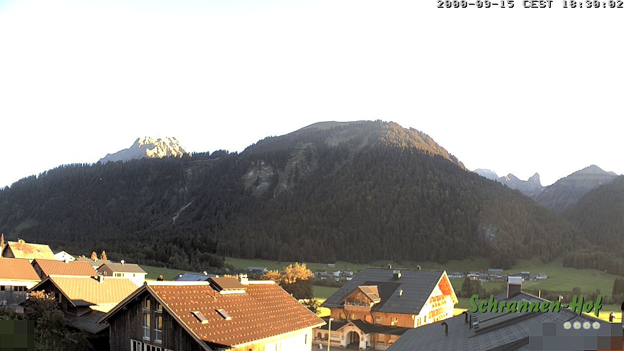 Archived image Webcam Schoppernau: Mt. Zitterklapfen