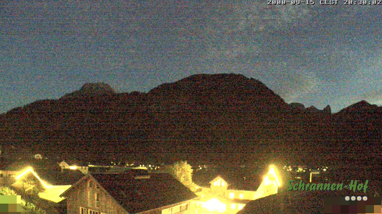 Archiv Foto Webcam Schrannen-Hof: Blick zum Zitterklapfen