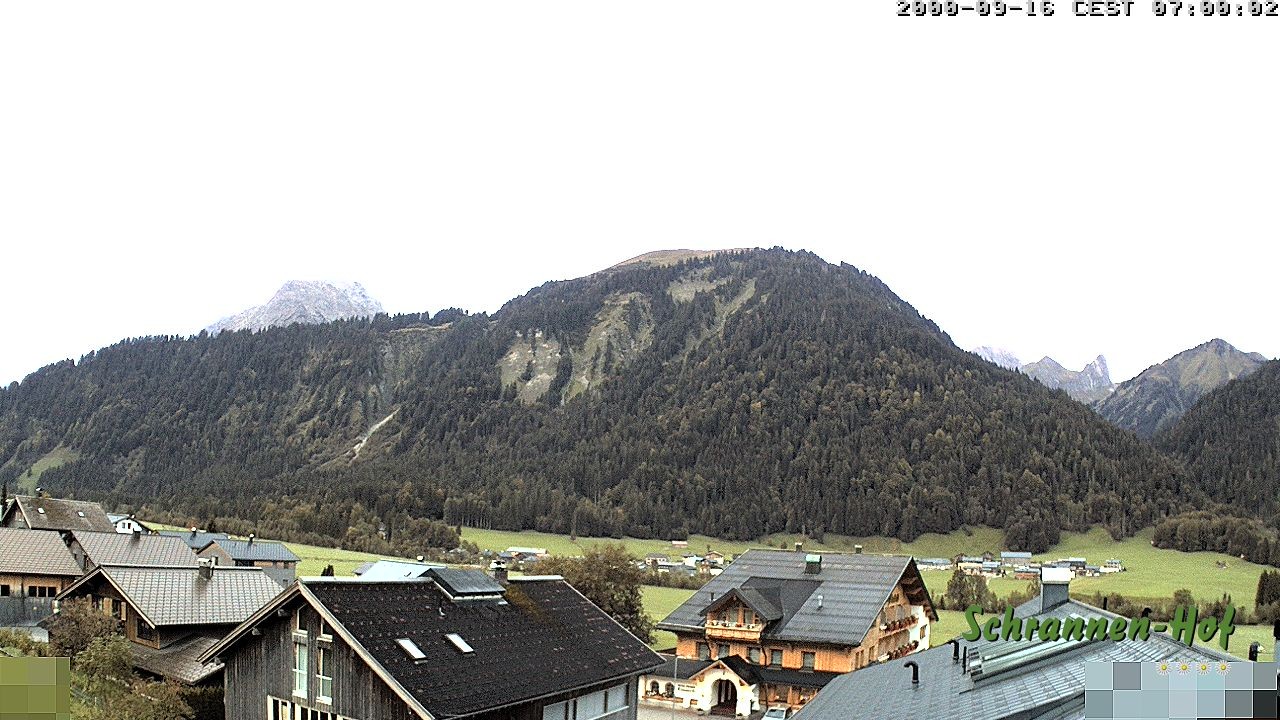 Archiv Foto Webcam Schrannen-Hof: Blick zum Zitterklapfen