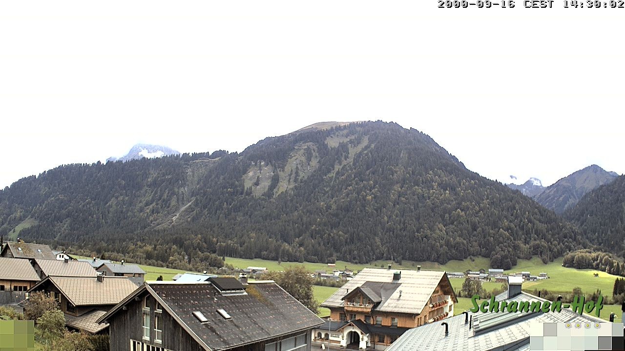 Archiv Foto Webcam Schrannen-Hof: Blick zum Zitterklapfen
