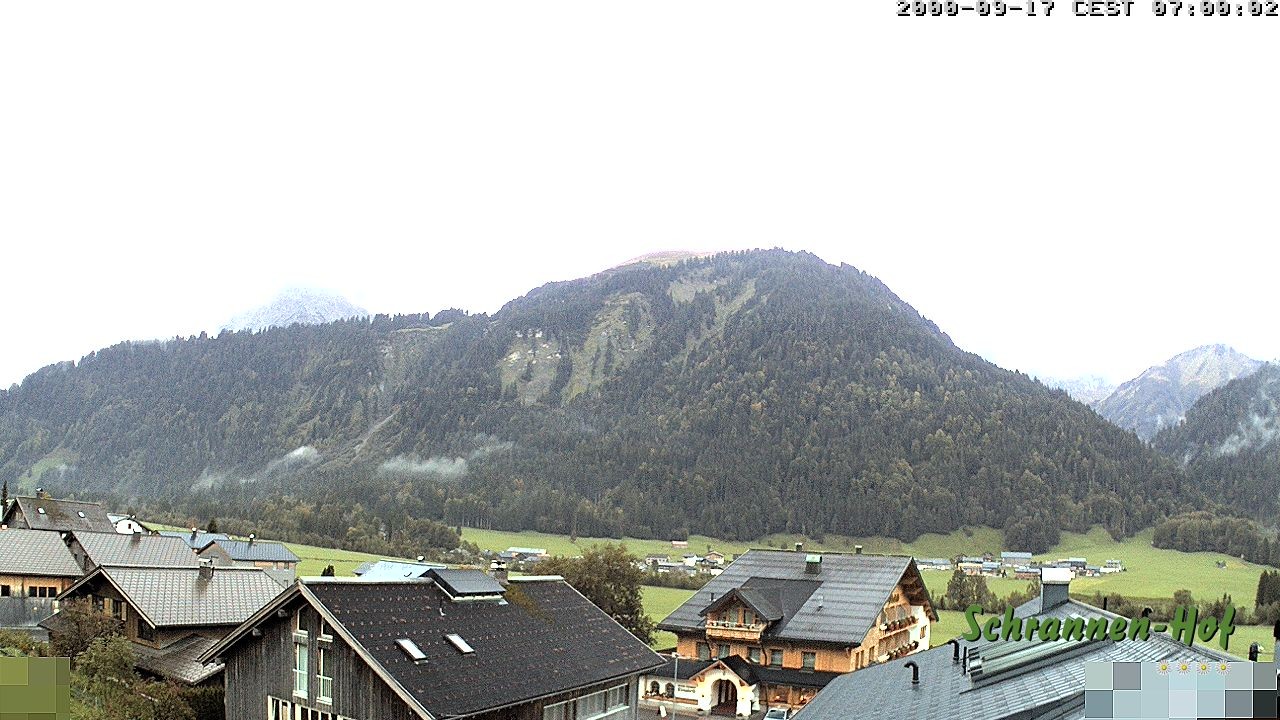 Archiv Foto Webcam Schrannen-Hof: Blick zum Zitterklapfen