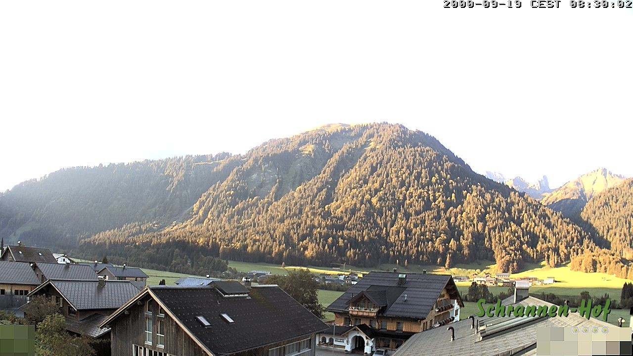 Archiv Foto Webcam Schrannen-Hof: Blick zum Zitterklapfen