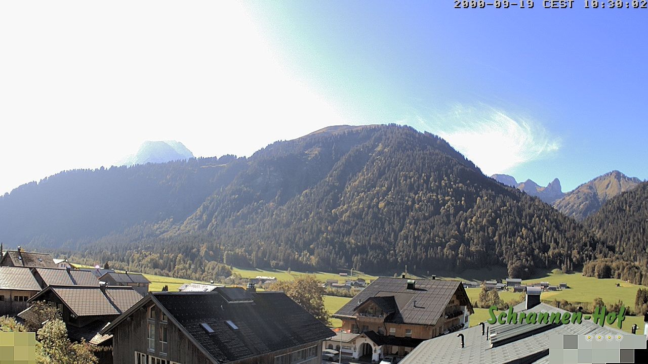 Archiv Foto Webcam Schrannen-Hof: Blick zum Zitterklapfen