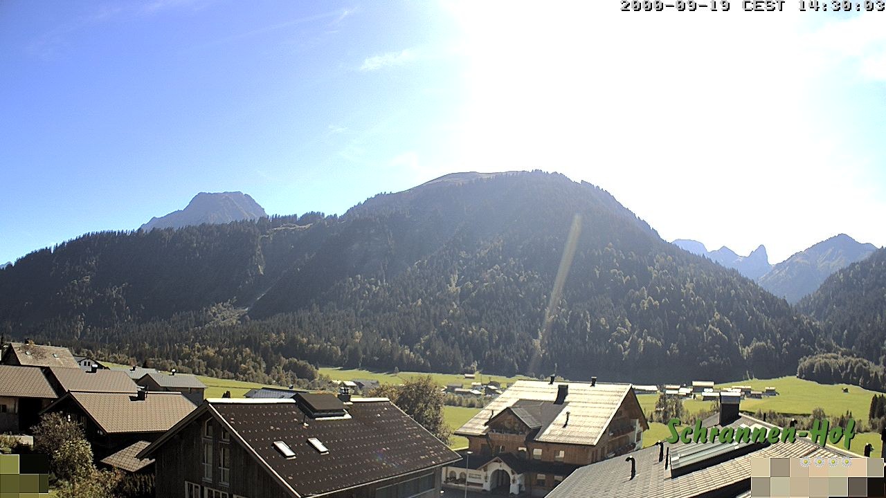Archiv Foto Webcam Schrannen-Hof: Blick zum Zitterklapfen
