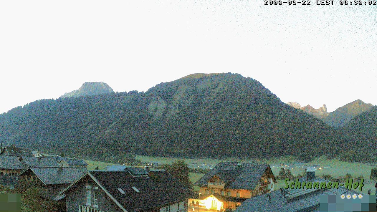 Archived image Webcam Schoppernau: Mt. Zitterklapfen