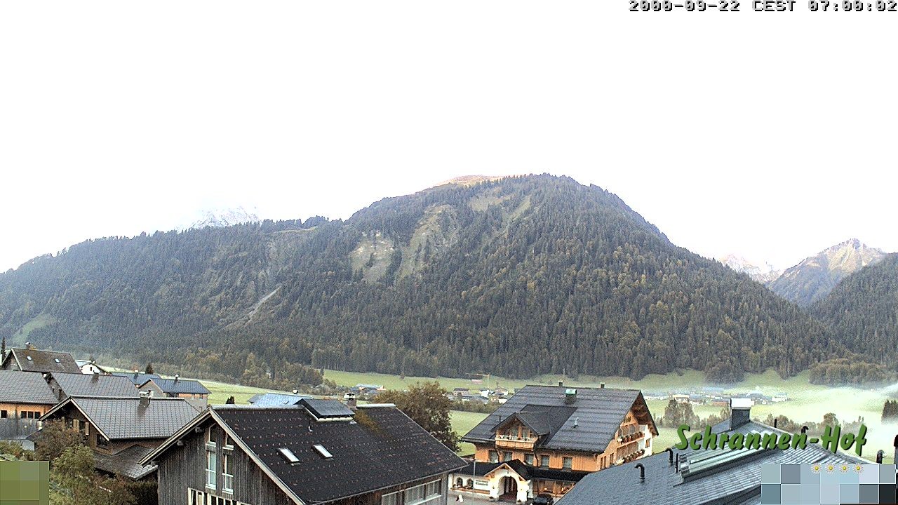 Archived image Webcam Schoppernau: Mt. Zitterklapfen