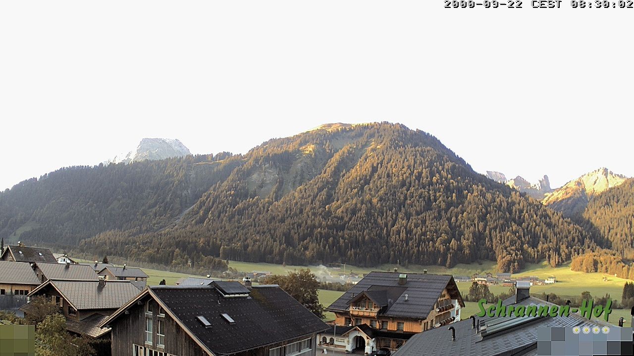 Archived image Webcam Schoppernau: Mt. Zitterklapfen