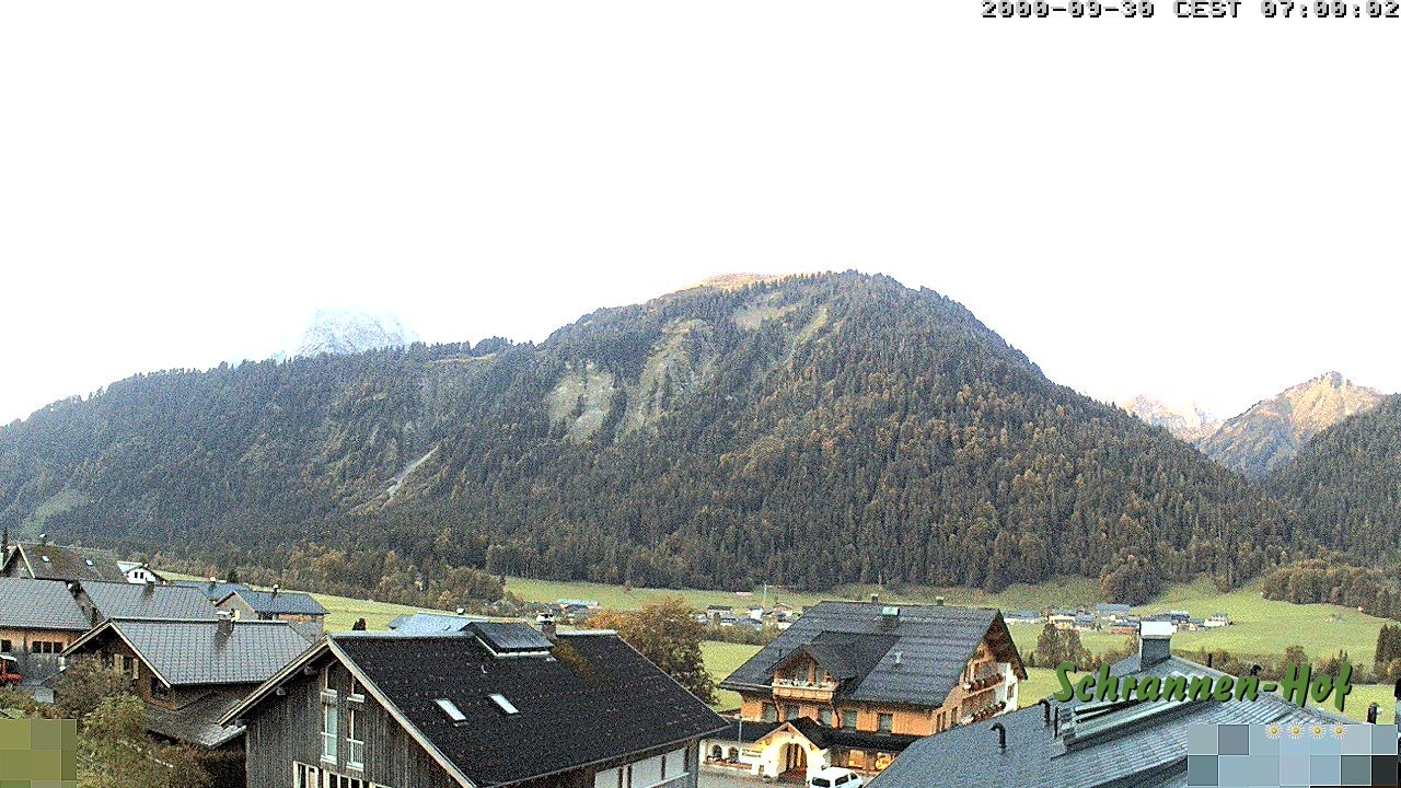Archiv Foto Webcam Schrannen-Hof: Blick zum Zitterklapfen