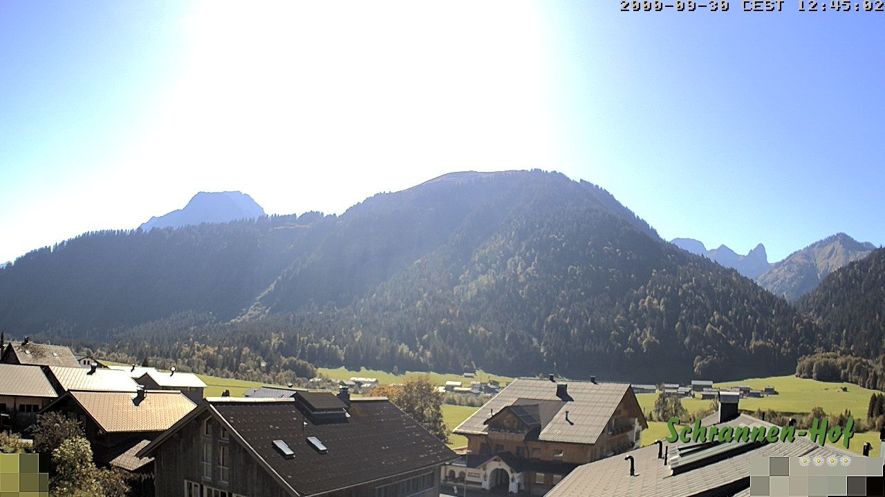Archiv Foto Webcam Schrannen-Hof: Blick zum Zitterklapfen