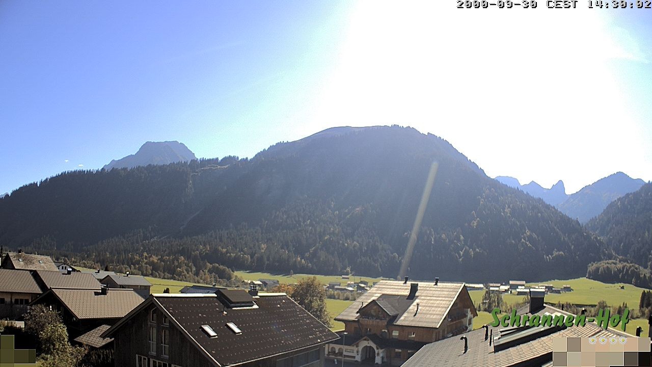 Archiv Foto Webcam Schrannen-Hof: Blick zum Zitterklapfen