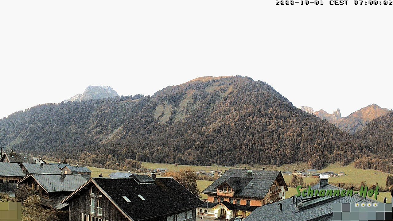 Archiv Foto Webcam Schrannen-Hof: Blick zum Zitterklapfen