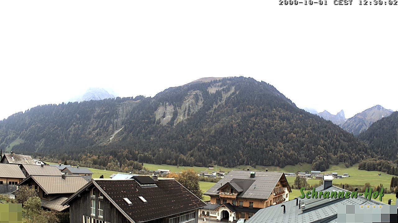 Archiv Foto Webcam Schrannen-Hof: Blick zum Zitterklapfen