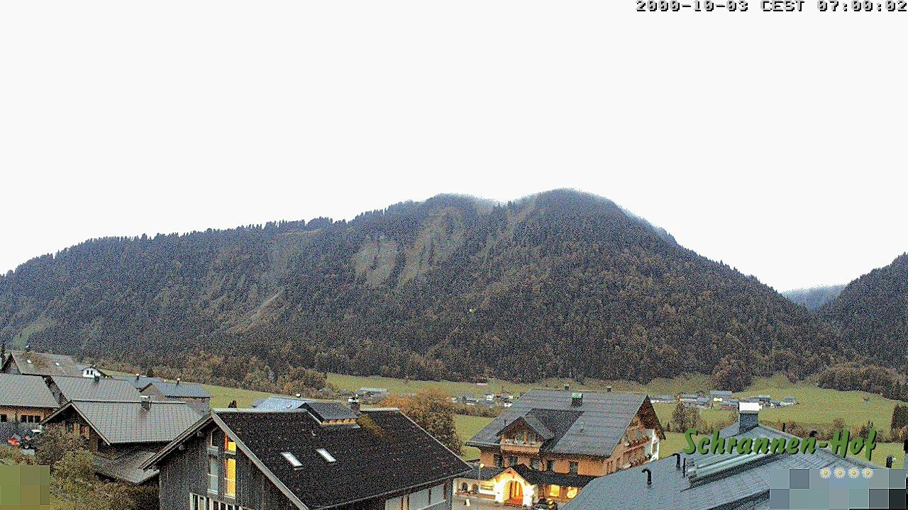 Archived image Webcam Schoppernau: Mt. Zitterklapfen
