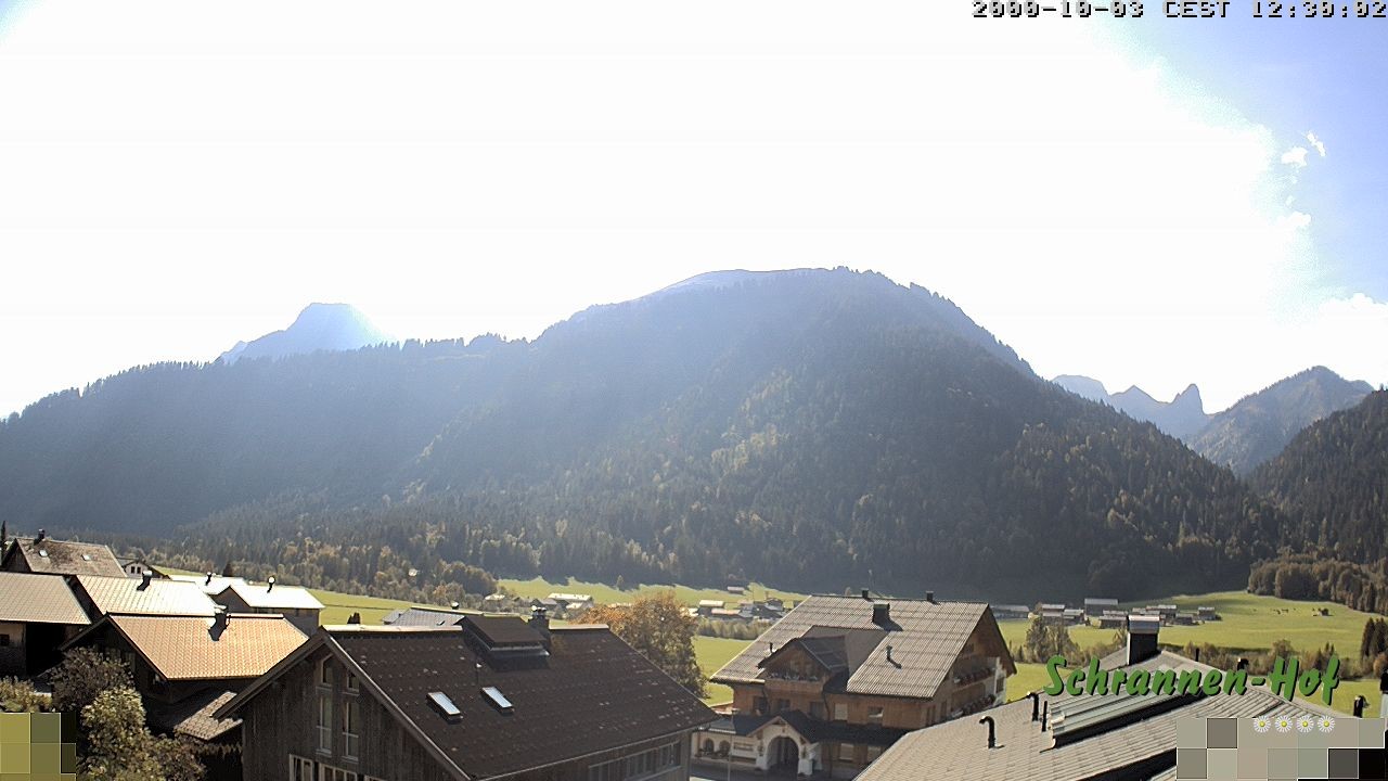 Archived image Webcam Schoppernau: Mt. Zitterklapfen