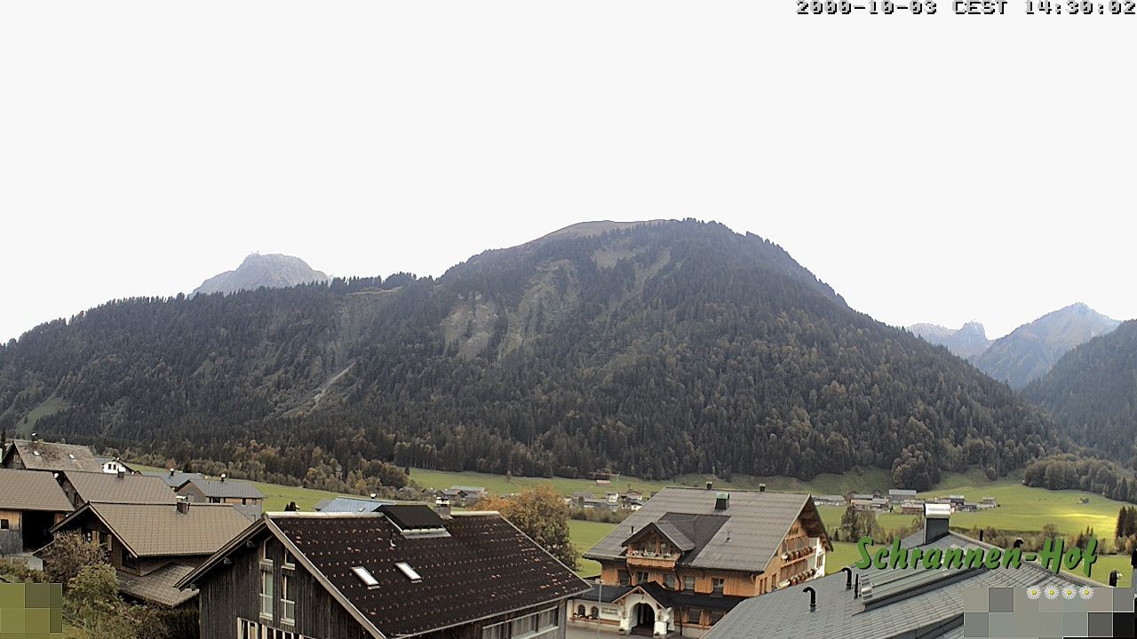 Archived image Webcam Schoppernau: Mt. Zitterklapfen
