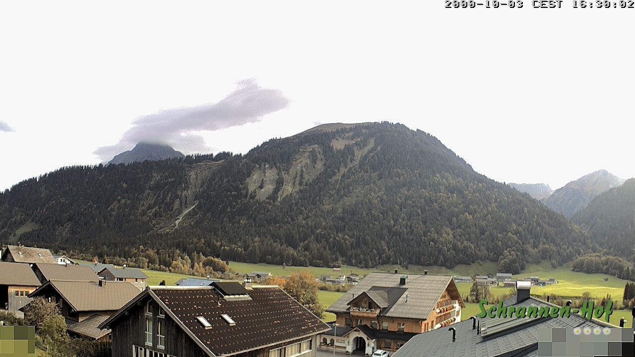 Archived image Webcam Schoppernau: Mt. Zitterklapfen
