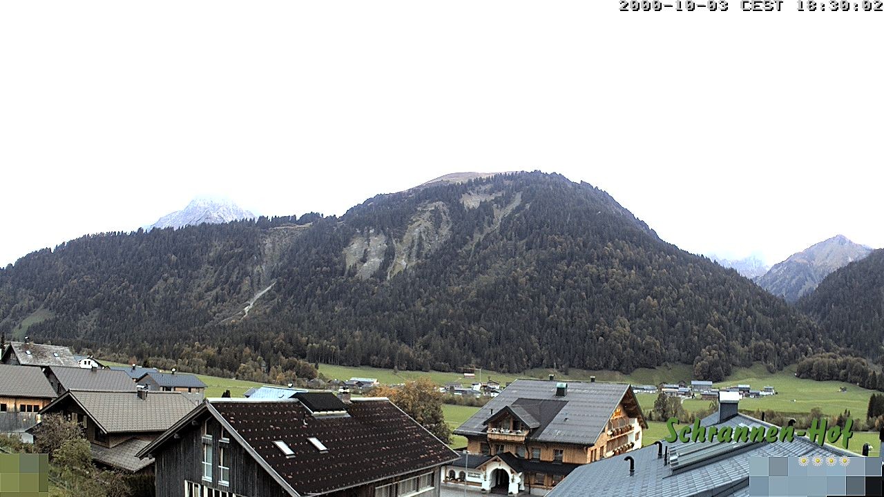 Archived image Webcam Schoppernau: Mt. Zitterklapfen