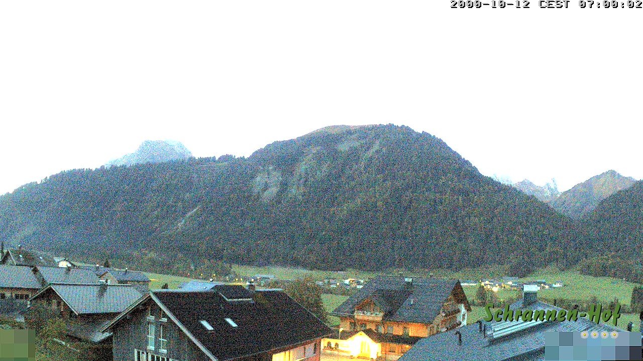 Archiv Foto Webcam Schrannen-Hof: Blick zum Zitterklapfen