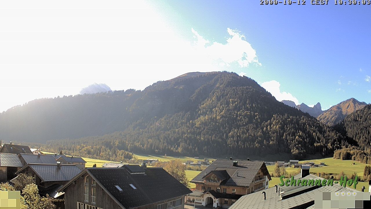 Archiv Foto Webcam Schrannen-Hof: Blick zum Zitterklapfen