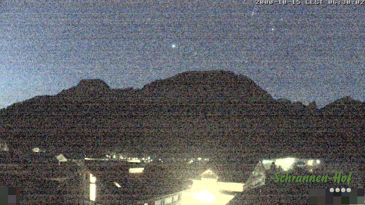 Archived image Webcam Schoppernau: Mt. Zitterklapfen