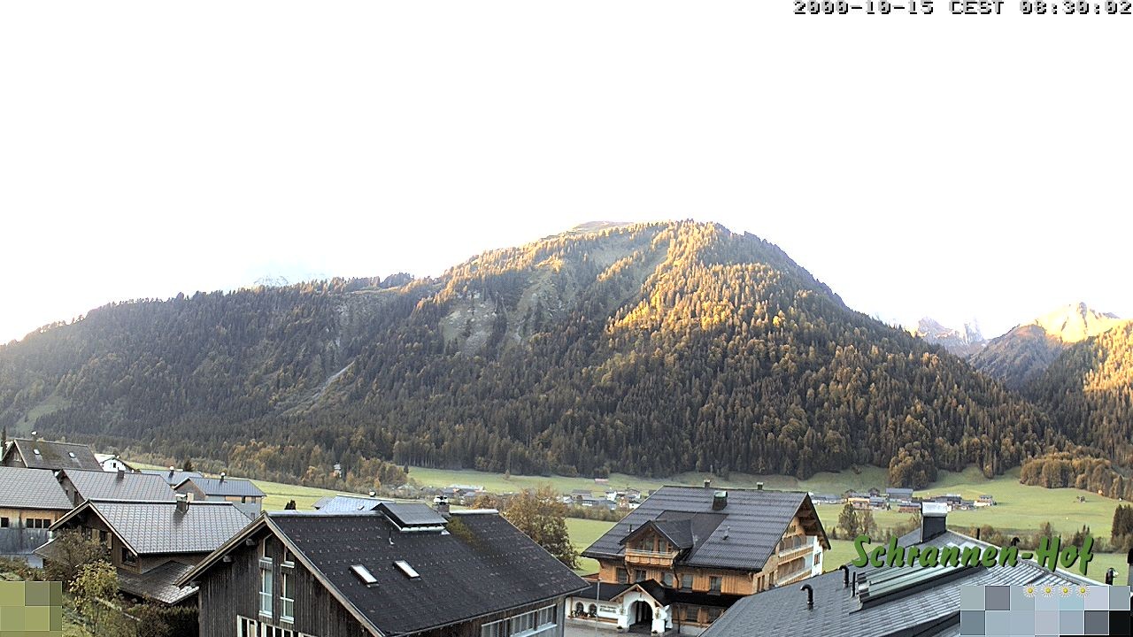 Archiv Foto Webcam Schrannen-Hof: Blick zum Zitterklapfen