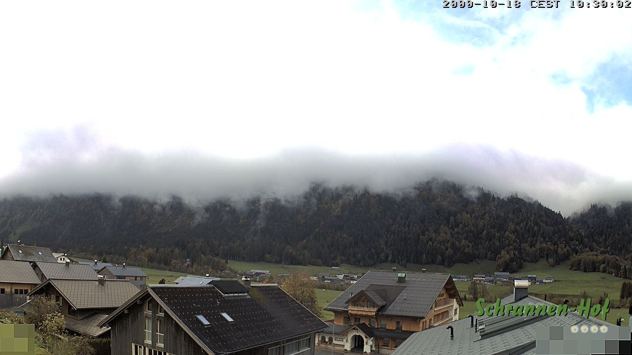Archiv Foto Webcam Schrannen-Hof: Blick zum Zitterklapfen