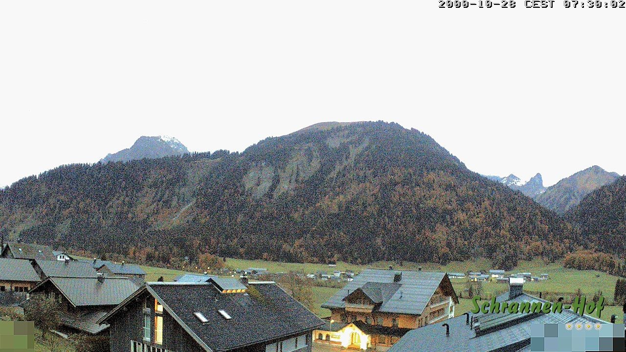 Archiv Foto Webcam Schrannen-Hof: Blick zum Zitterklapfen