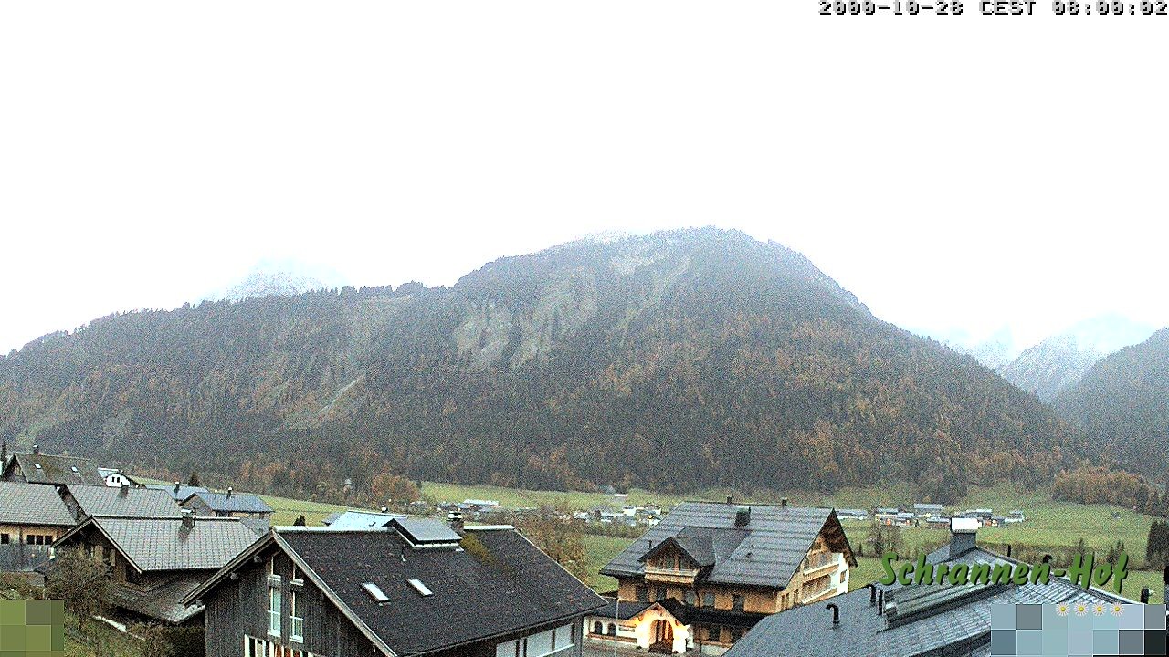 Archiv Foto Webcam Schrannen-Hof: Blick zum Zitterklapfen