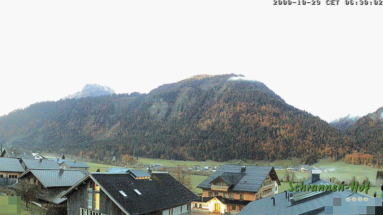 Archiv Foto Webcam Schrannen-Hof: Blick zum Zitterklapfen