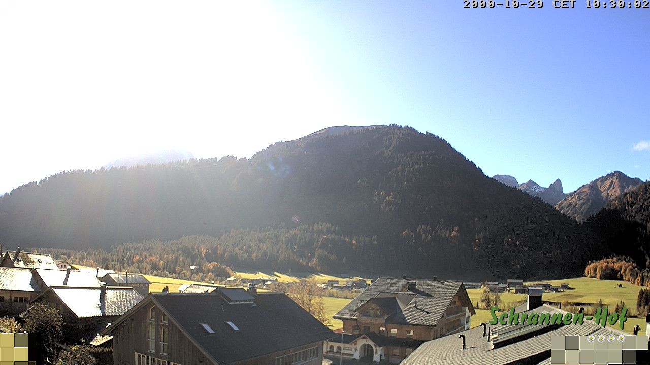 Archiv Foto Webcam Schrannen-Hof: Blick zum Zitterklapfen