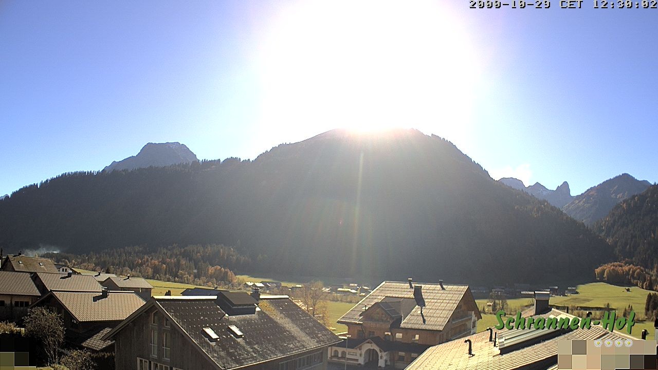 Archiv Foto Webcam Schrannen-Hof: Blick zum Zitterklapfen