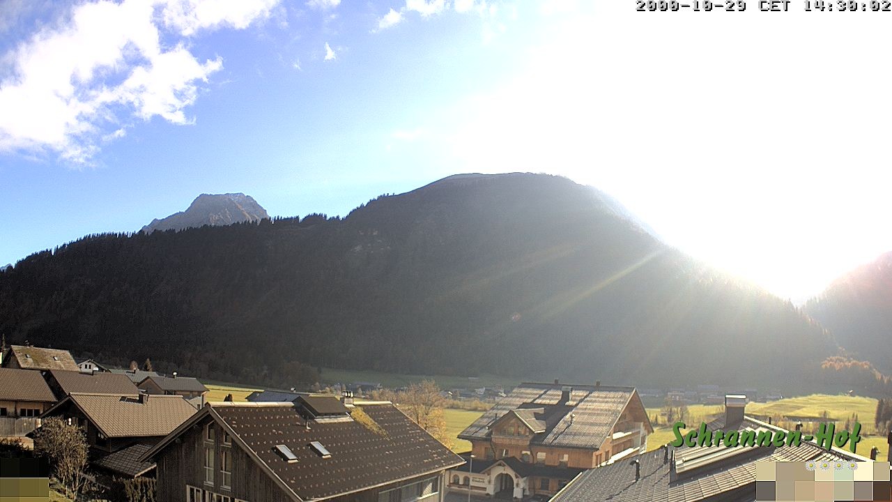 Archiv Foto Webcam Schrannen-Hof: Blick zum Zitterklapfen