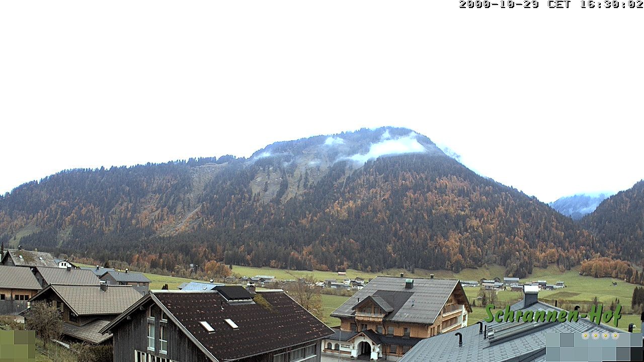 Archiv Foto Webcam Schrannen-Hof: Blick zum Zitterklapfen