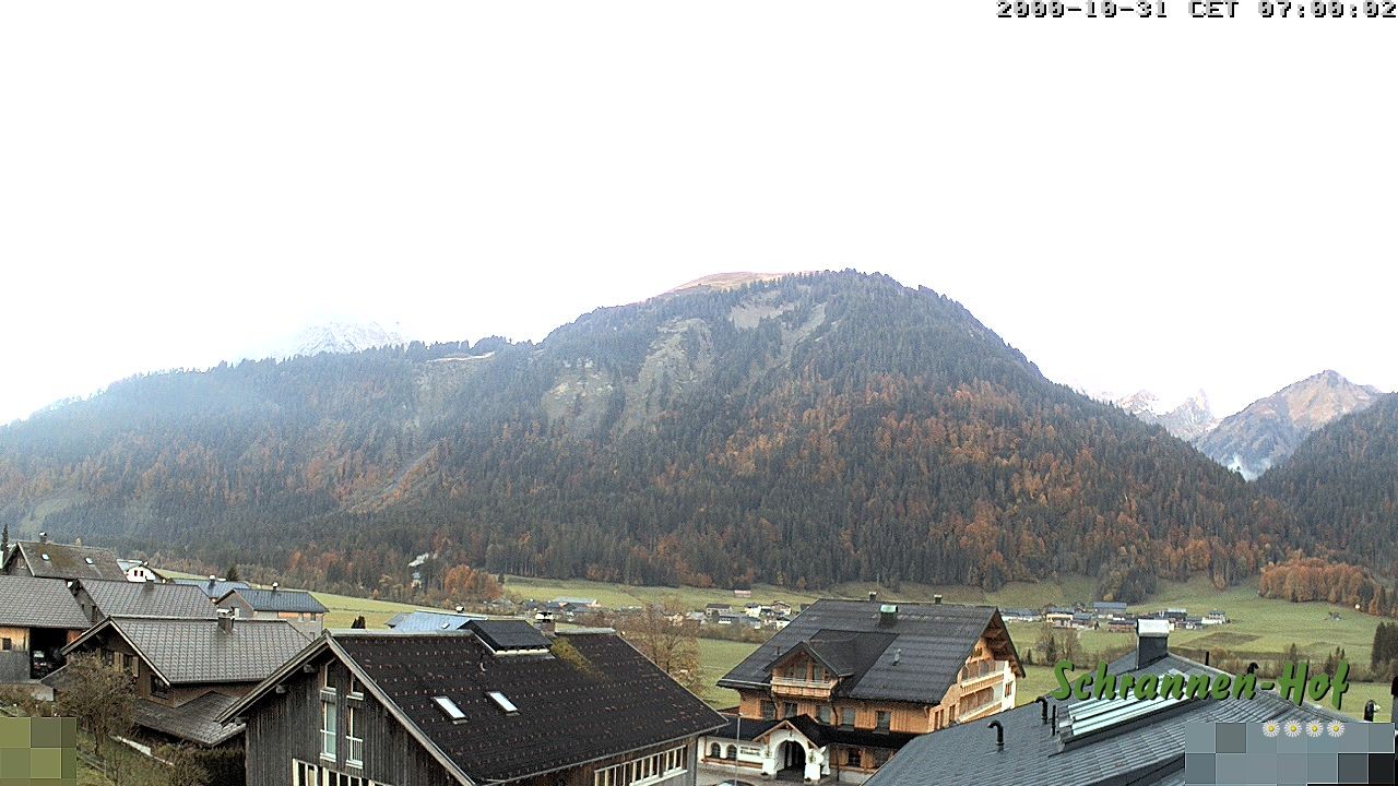 Archived image Webcam Schoppernau: Mt. Zitterklapfen
