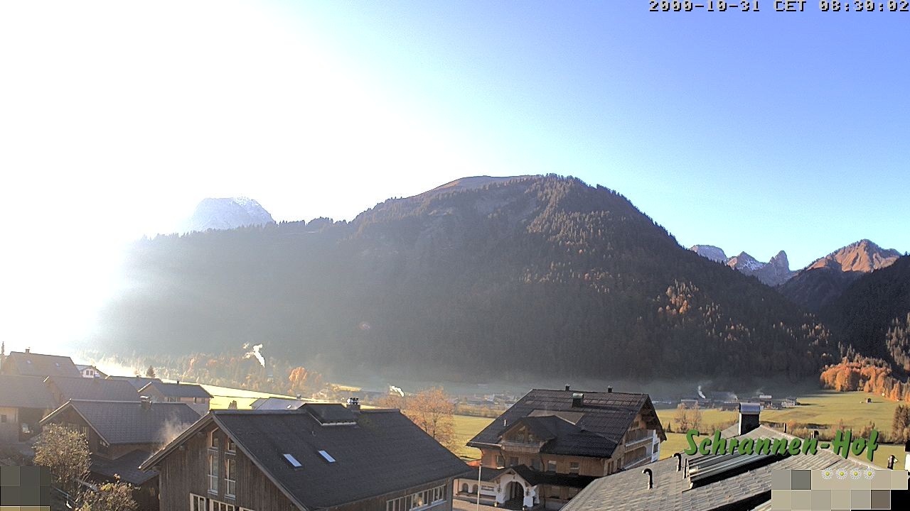 Archived image Webcam Schoppernau: Mt. Zitterklapfen