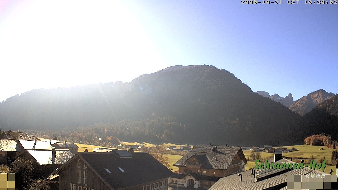 Archived image Webcam Schoppernau: Mt. Zitterklapfen