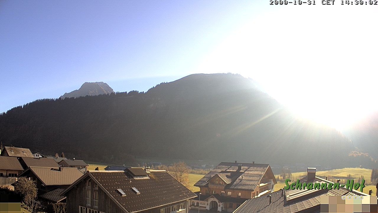 Archived image Webcam Schoppernau: Mt. Zitterklapfen