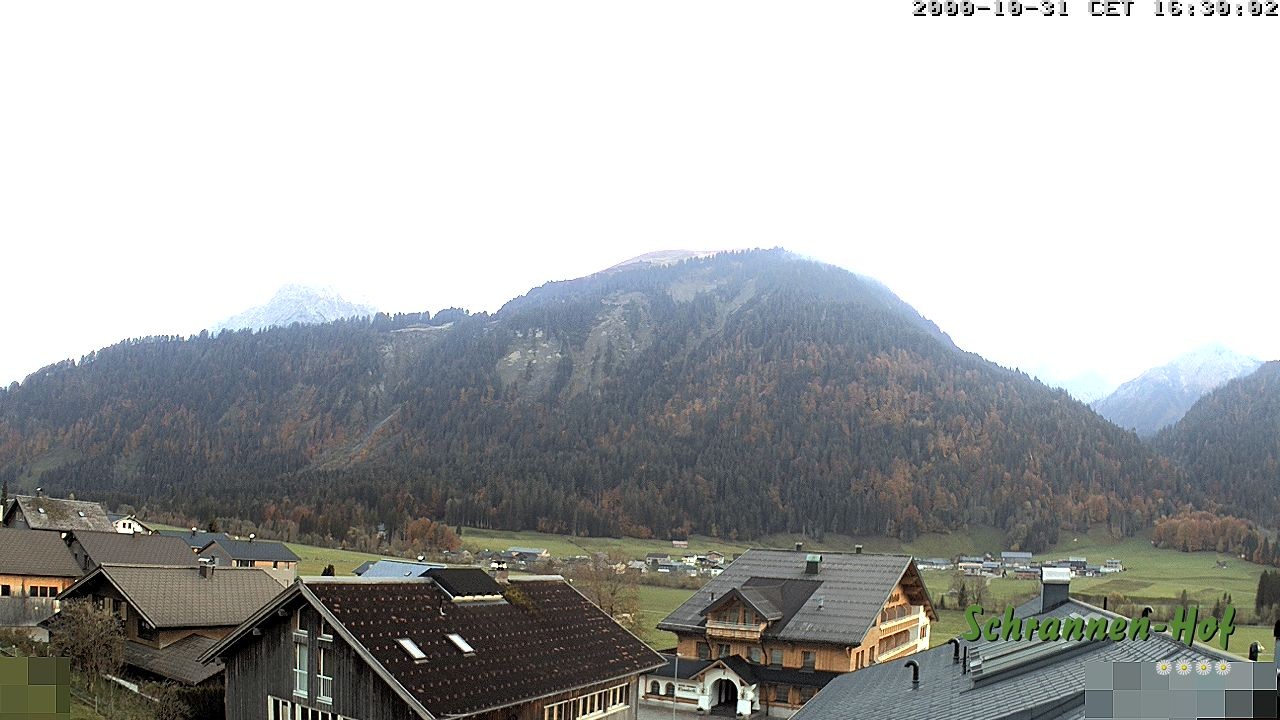 Archiv Foto Webcam Schrannen-Hof: Blick zum Zitterklapfen